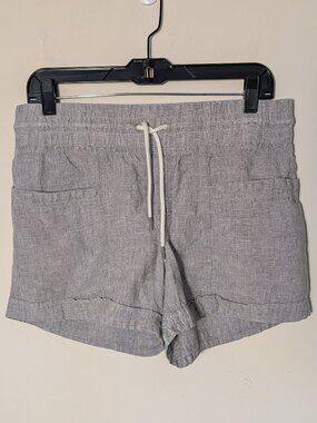 Athleta Cabo Tide Linen 4" Short Size 8 Grey